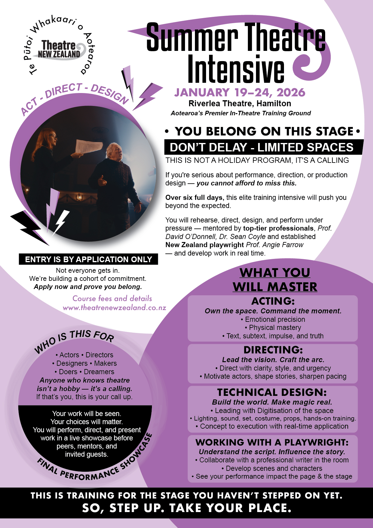 20240923 2025 Summer Theatre Intensive Information page 1
